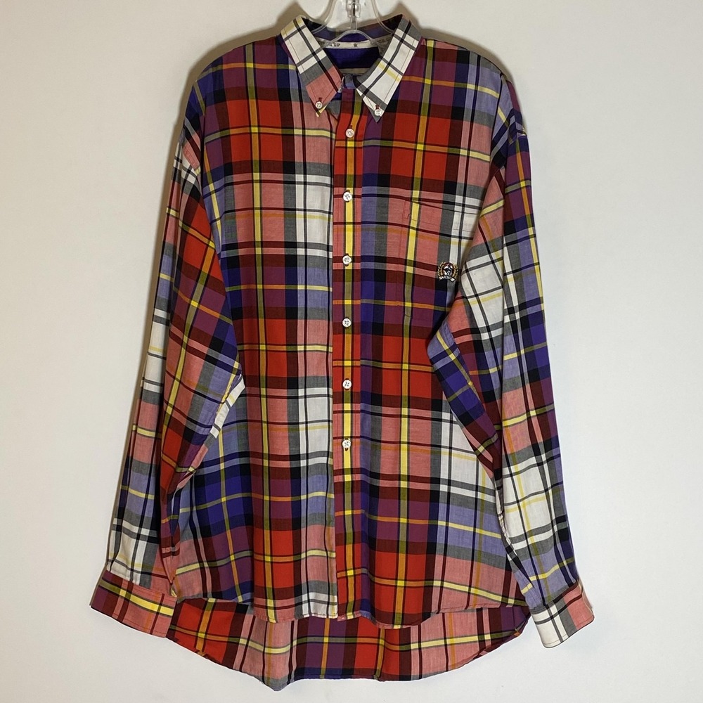 Cinch Shirt Mens XL Multicolor Plaid Button Down Long Sleeve Western Casual